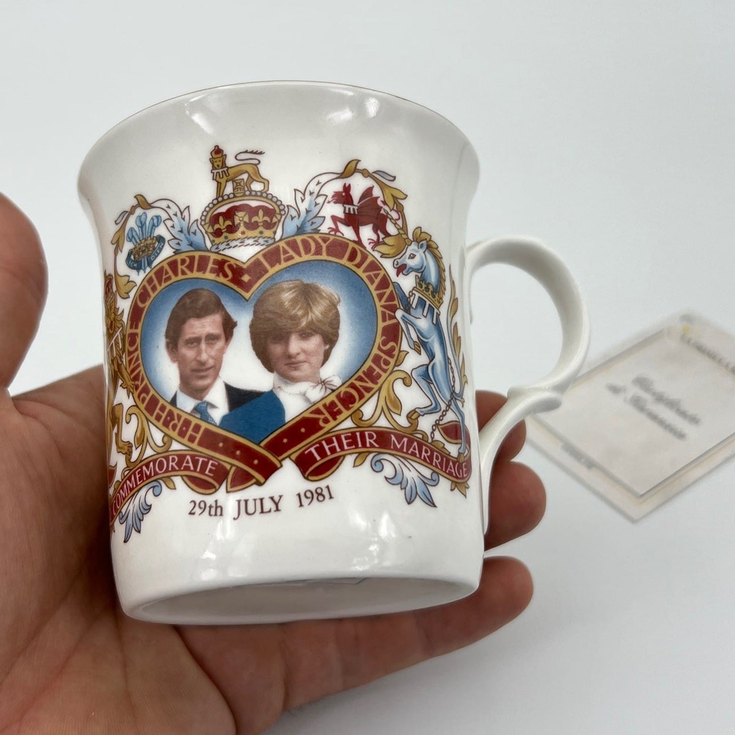 Tazza Vintage Mug Inglese Matrimonio Principe Carlo Lady Diana Casa Reale Categoria  Boccali