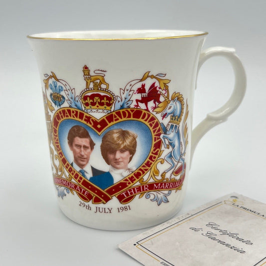Tazza Vintage Mug Inglese Matrimonio Principe Carlo Lady Diana Casa Reale Categoria  Boccali