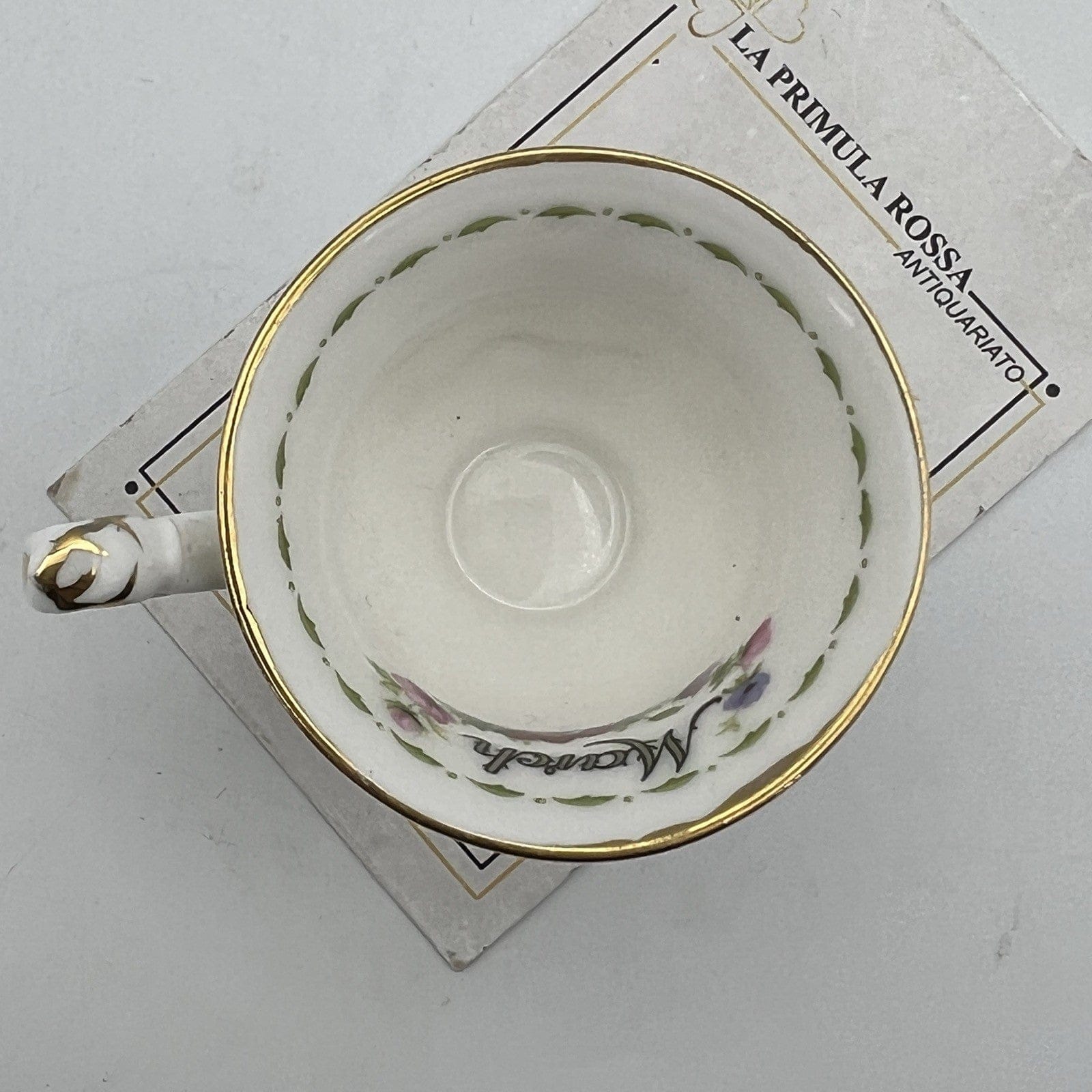 Tazzina da tè The in porcellana Royal Albert con mese Marzo Mignon Miniatura Categoria  Servizio tazze - Tazze