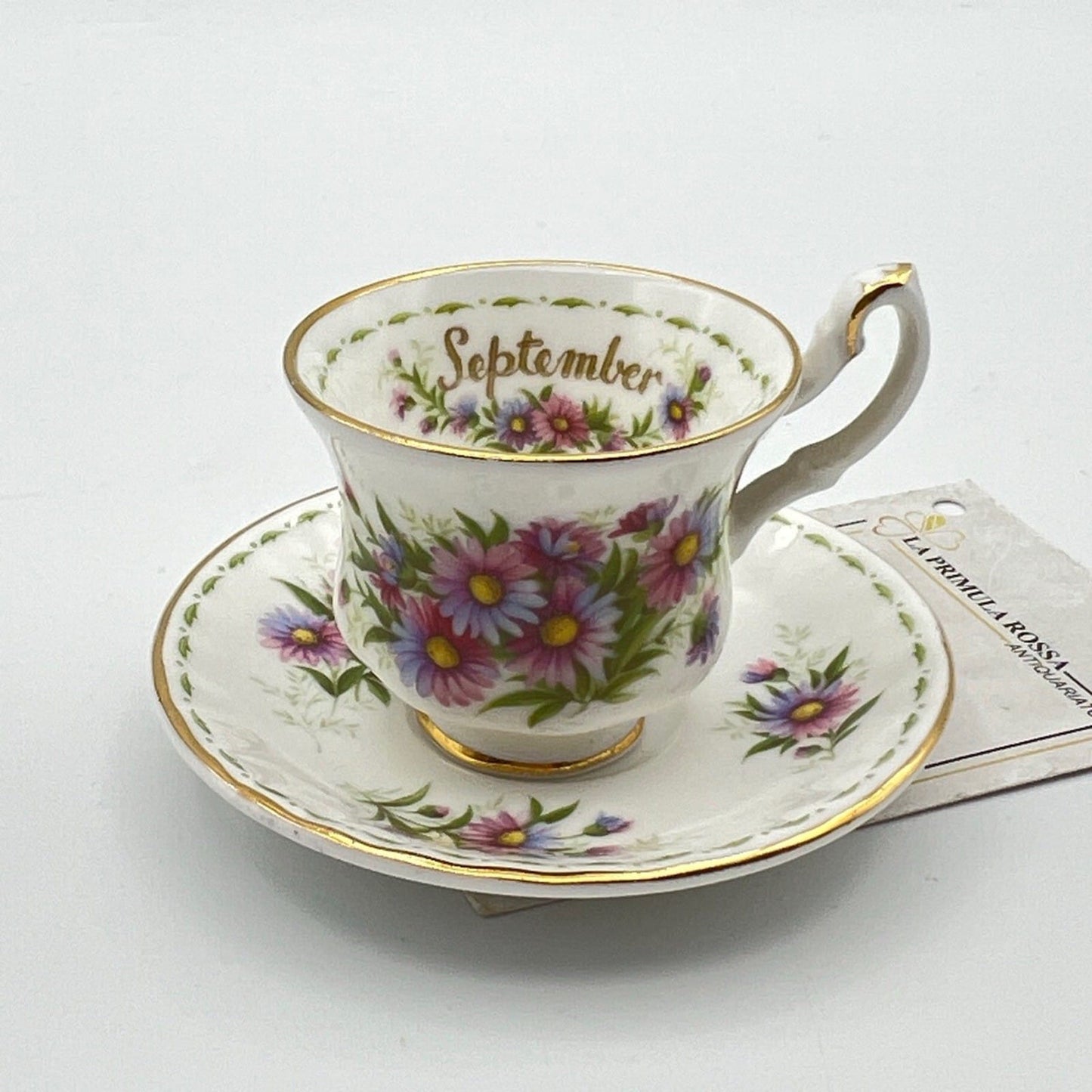 Tazzina da tè The in porcellana Royal Albert mese di Settembre Mignon Miniatura Categoria  Servizio tazze - Tazze