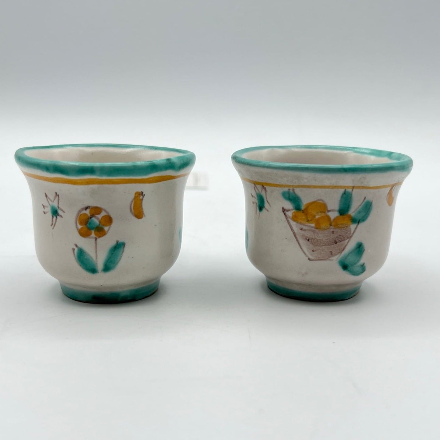 Tazzine da caffe in ceramica di Vietri sul mare tazze vietresi Vintage Art A Categoria  Servizio tazze - Tazze