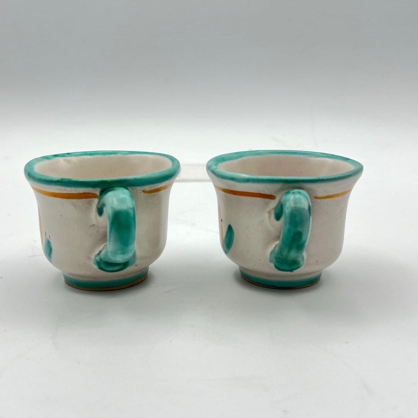 Tazzine da caffe in ceramica di Vietri sul mare tazze vietresi Vintage Art A Categoria  Servizio tazze - Tazze