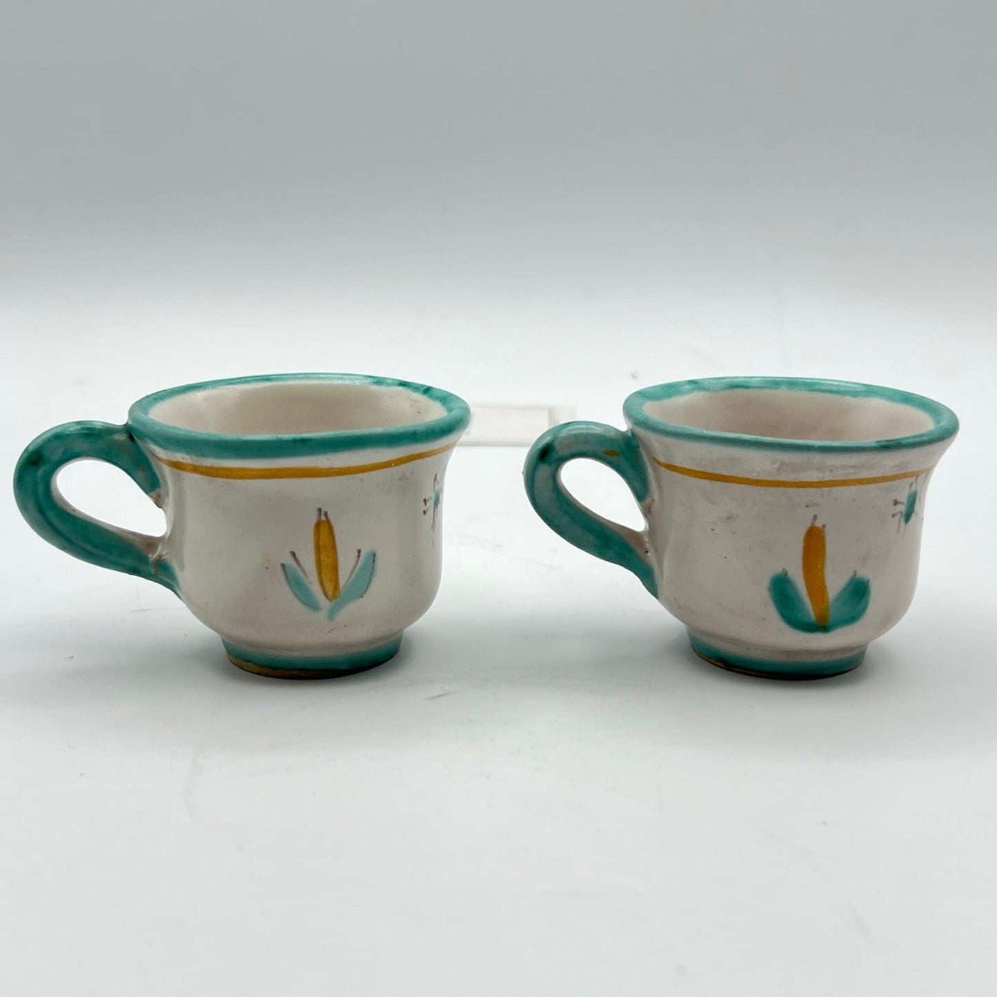 Tazzine da caffe in ceramica di Vietri sul mare tazze vietresi Vintage Art A Categoria  Servizio tazze - Tazze