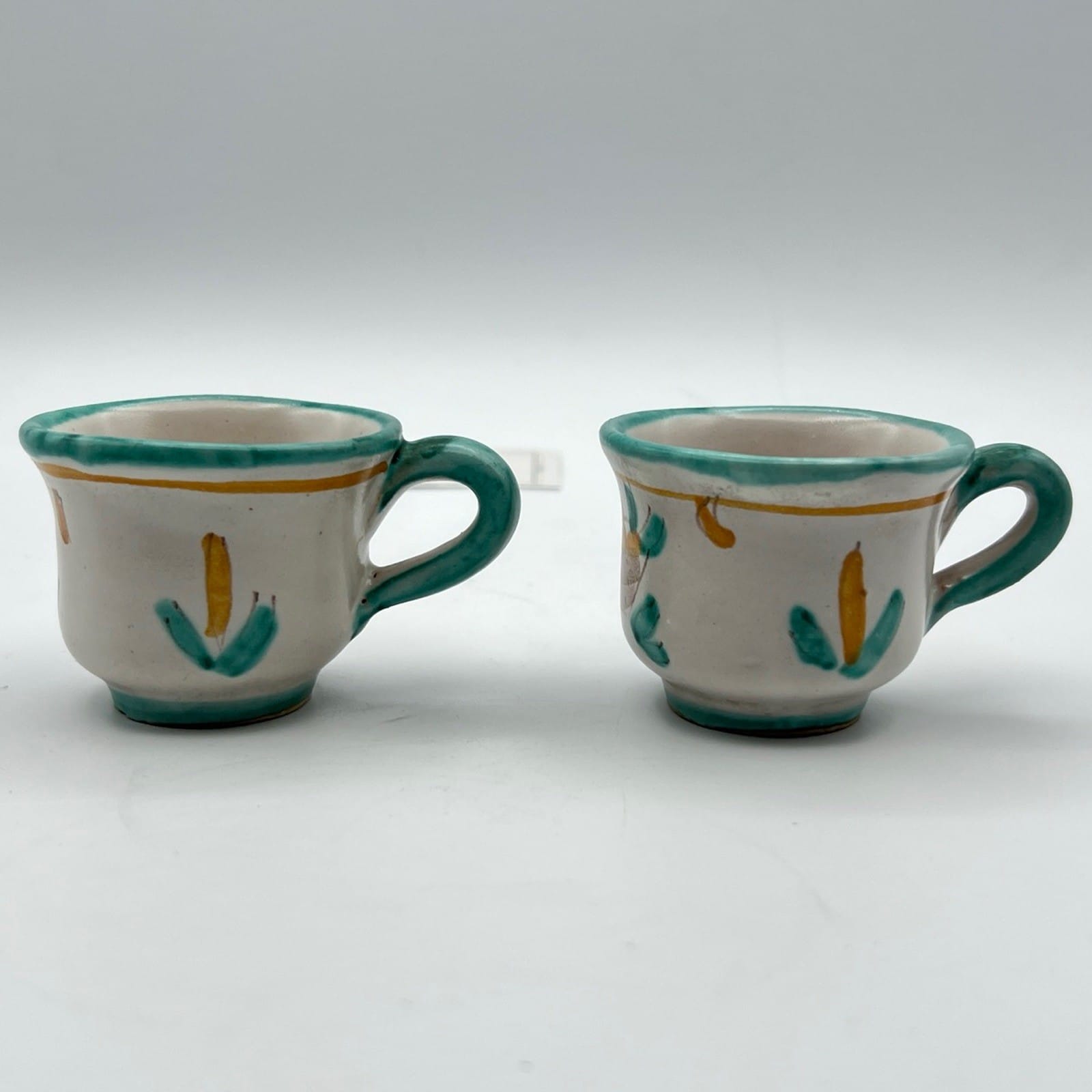 Tazzine da caffe in ceramica di Vietri sul mare tazze vietresi Vintage Art A Categoria  Servizio tazze - Tazze