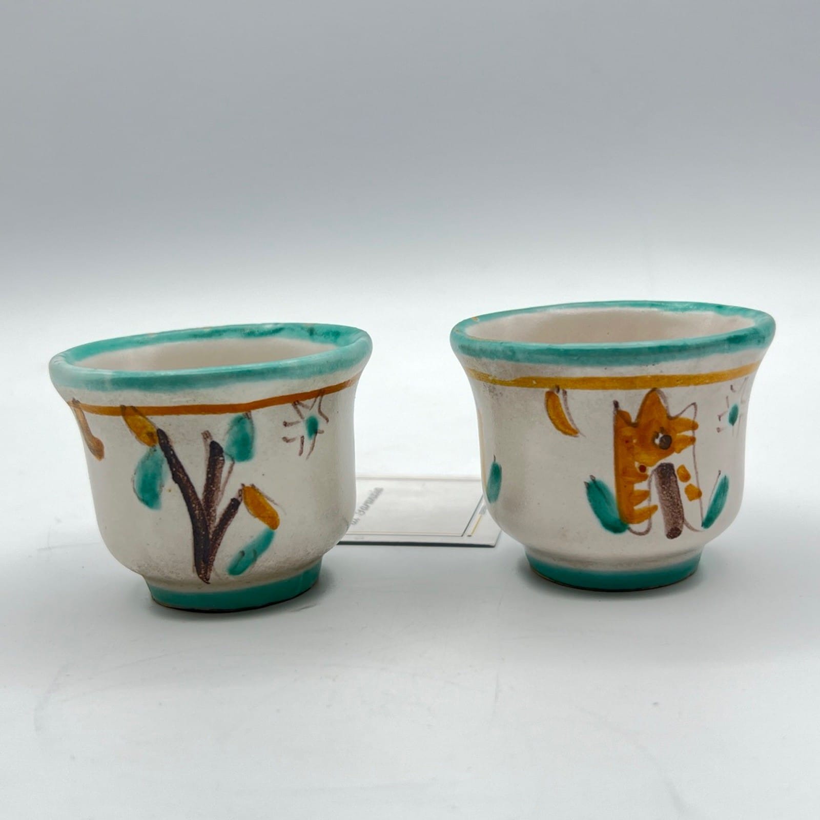 Tazzine da caffe in ceramica di Vietri sul mare tazze vietresi Vintage Art B Categoria  Servizio tazze - Tazze