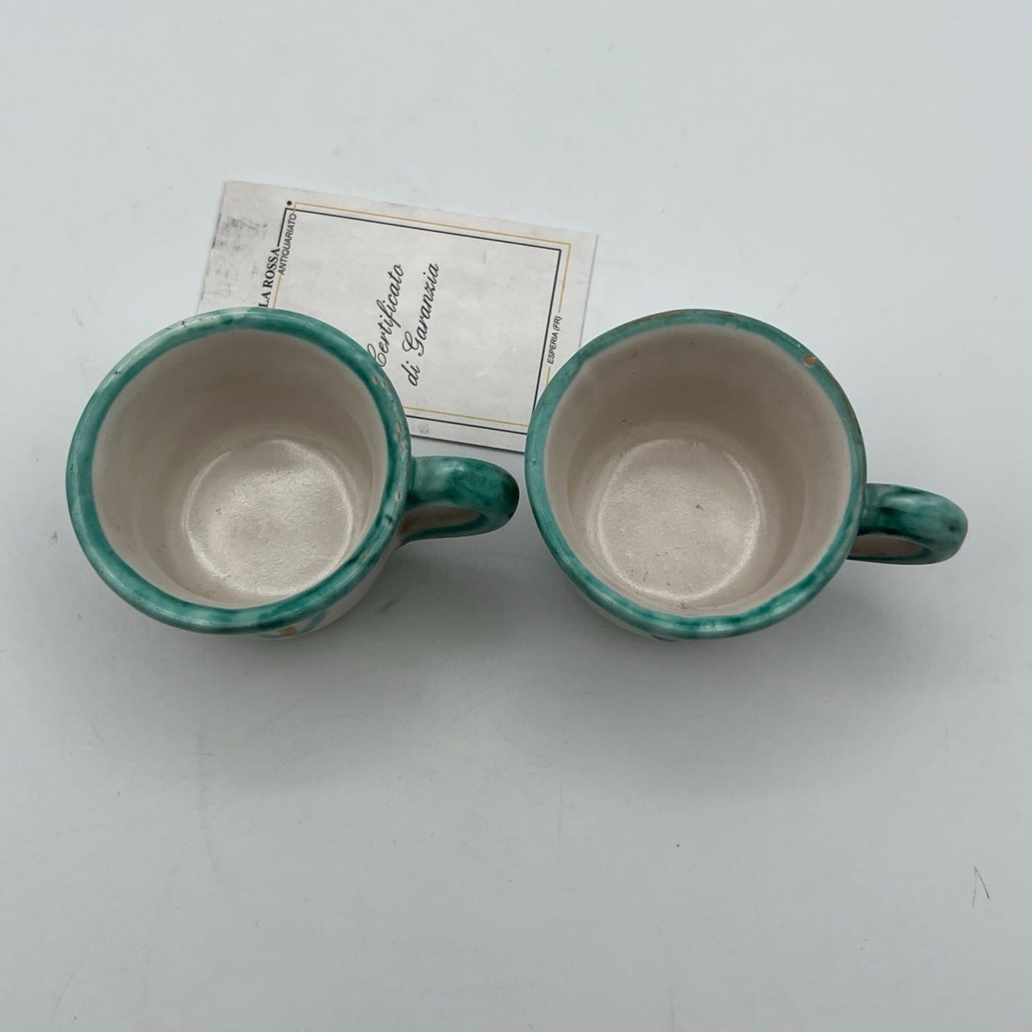 Tazzine da caffe in ceramica di Vietri sul mare tazze vietresi Vintage Art B Categoria  Servizio tazze - Tazze