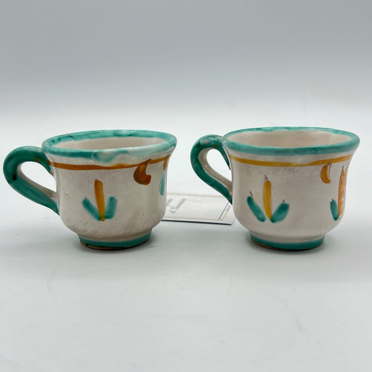 Tazzine da caffe in ceramica di Vietri sul mare tazze vietresi Vintage Art B Categoria  Servizio tazze - Tazze