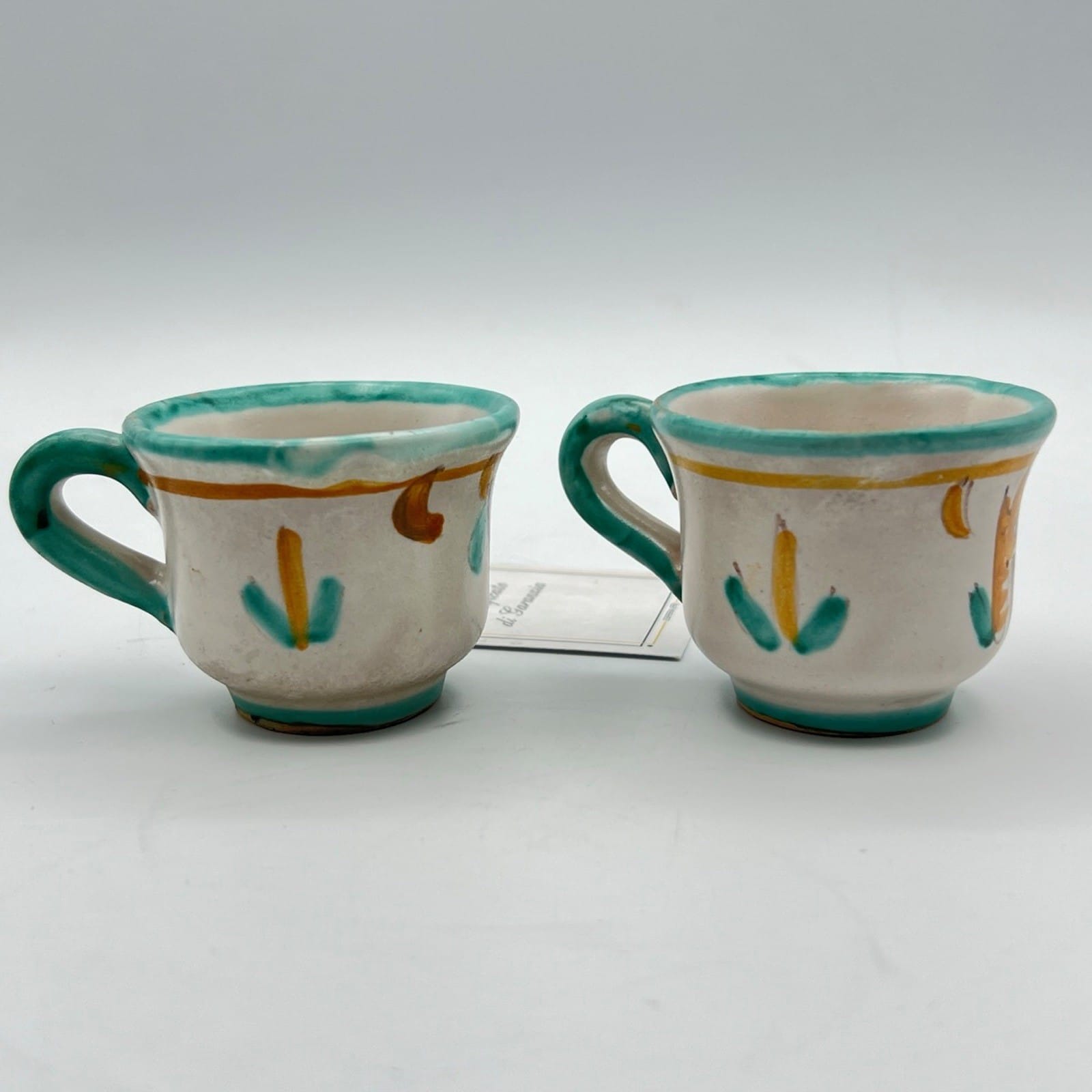 Tazzine da caffe in ceramica di Vietri sul mare tazze vietresi Vintage Art B Categoria  Servizio tazze - Tazze