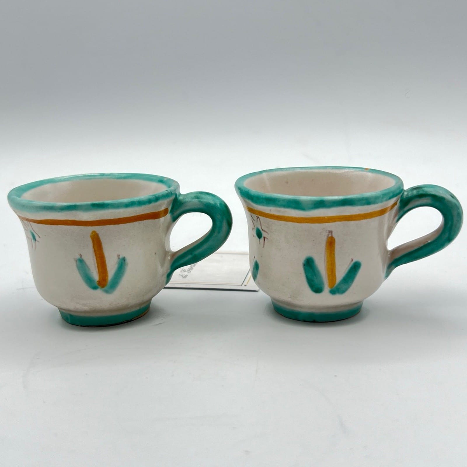 Tazzine da caffe in ceramica di Vietri sul mare tazze vietresi Vintage Art B Categoria  Servizio tazze - Tazze