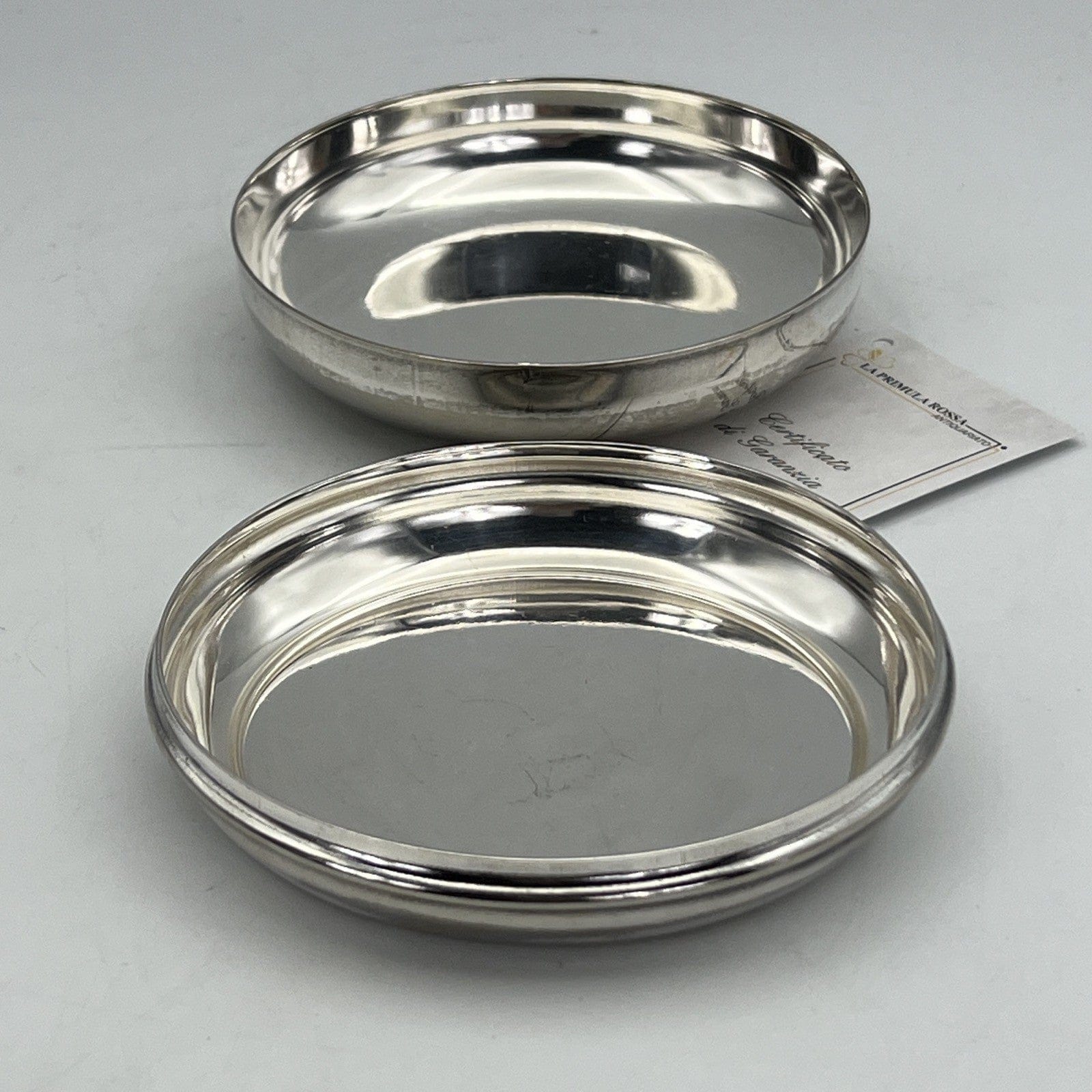 Teca contenitore eucaristico porta ostie in argento Silver plated patena Spiga Categoria  Sheffield & Argento