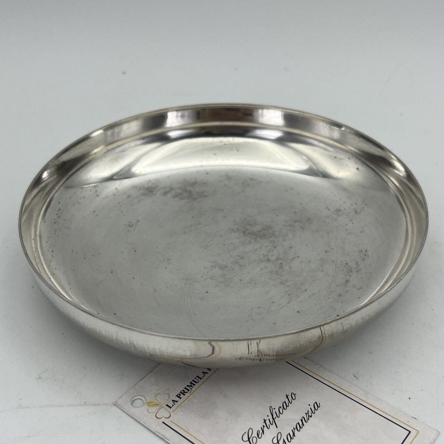 Teca Scatola contenitore eucaristico porta ostie in argento Silver plated patena Categoria  Sheffield & Argento