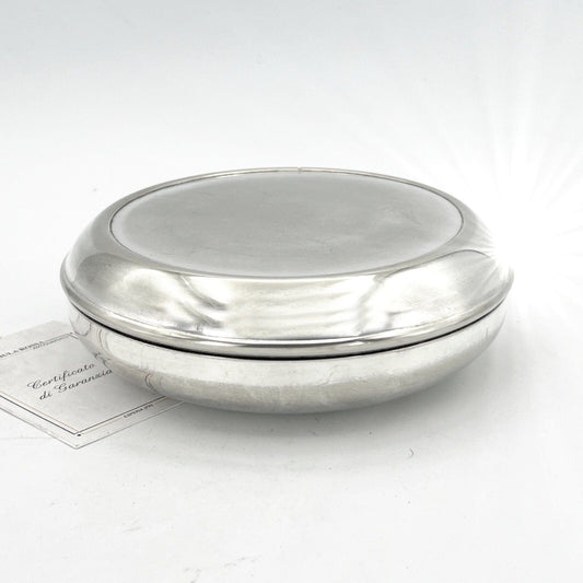 Teca Scatola contenitore eucaristico porta ostie in argento Silver plated patena Categoria  Sheffield & Argento