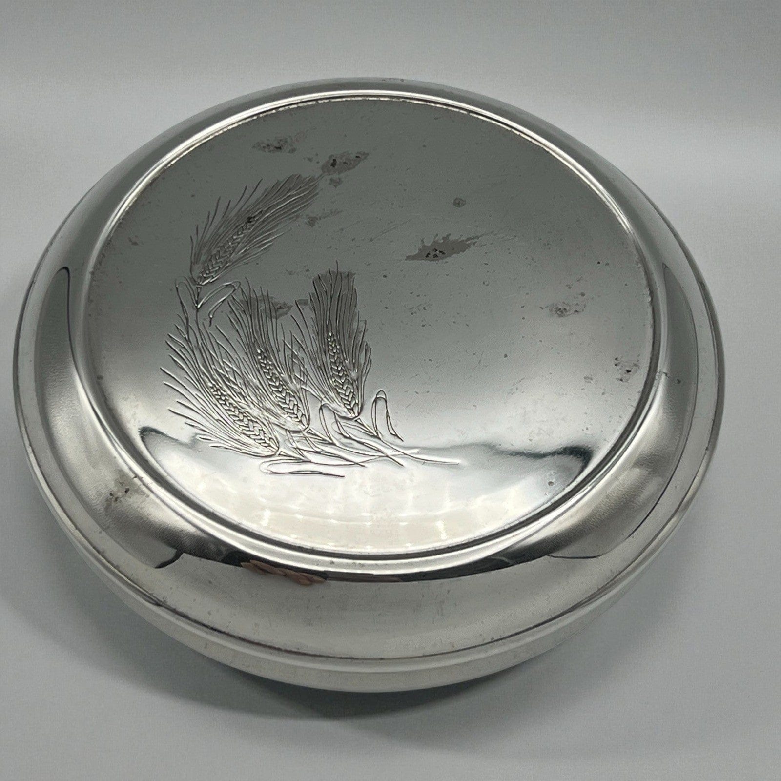 Teca Scatola contenitore eucaristico porta ostie in argento Silver plated patena Categoria  Sheffield & Argento