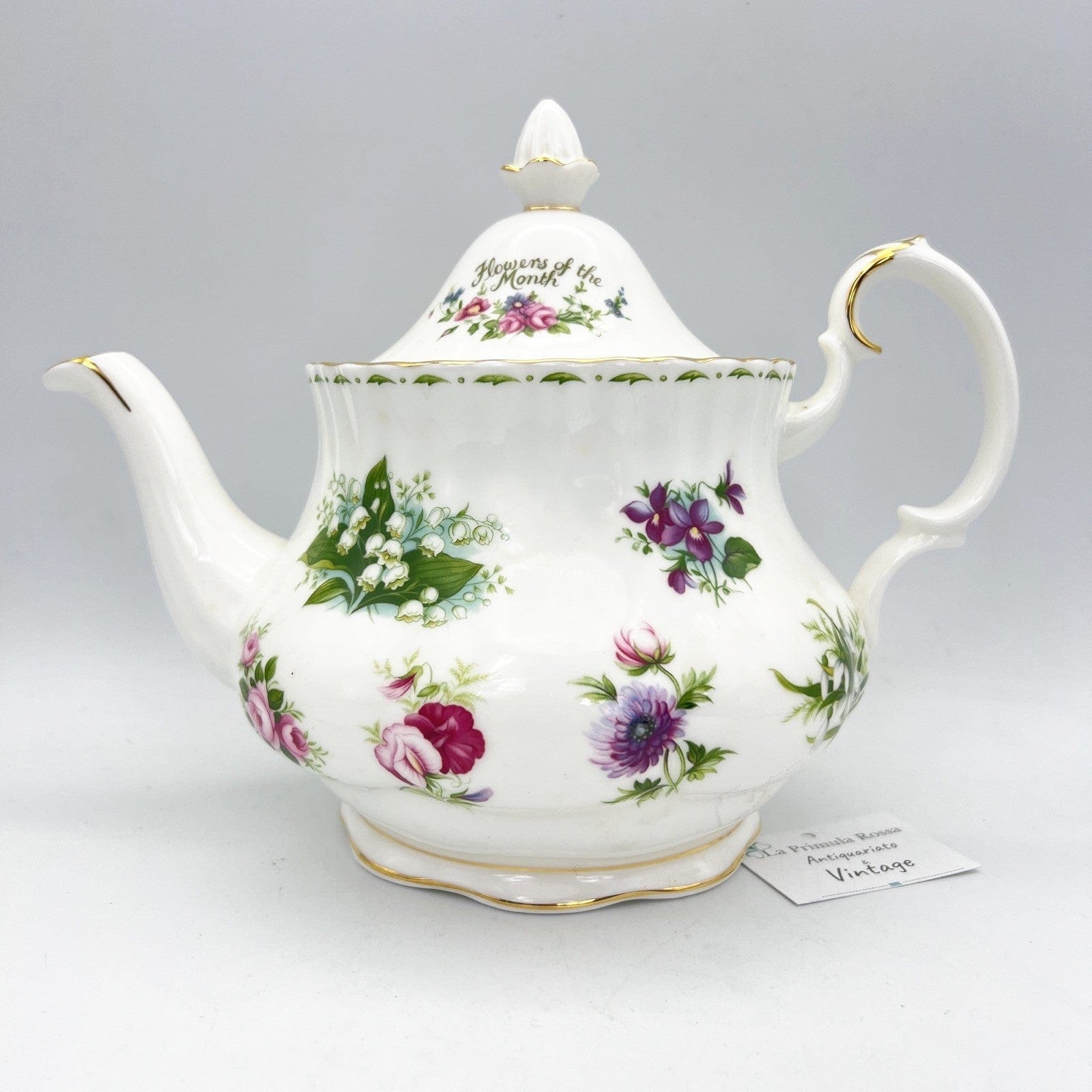 Teiera Grande in porcellana Royal Albert con mesi Flower of the Month The Categoria  Servizio tazze - Tazze