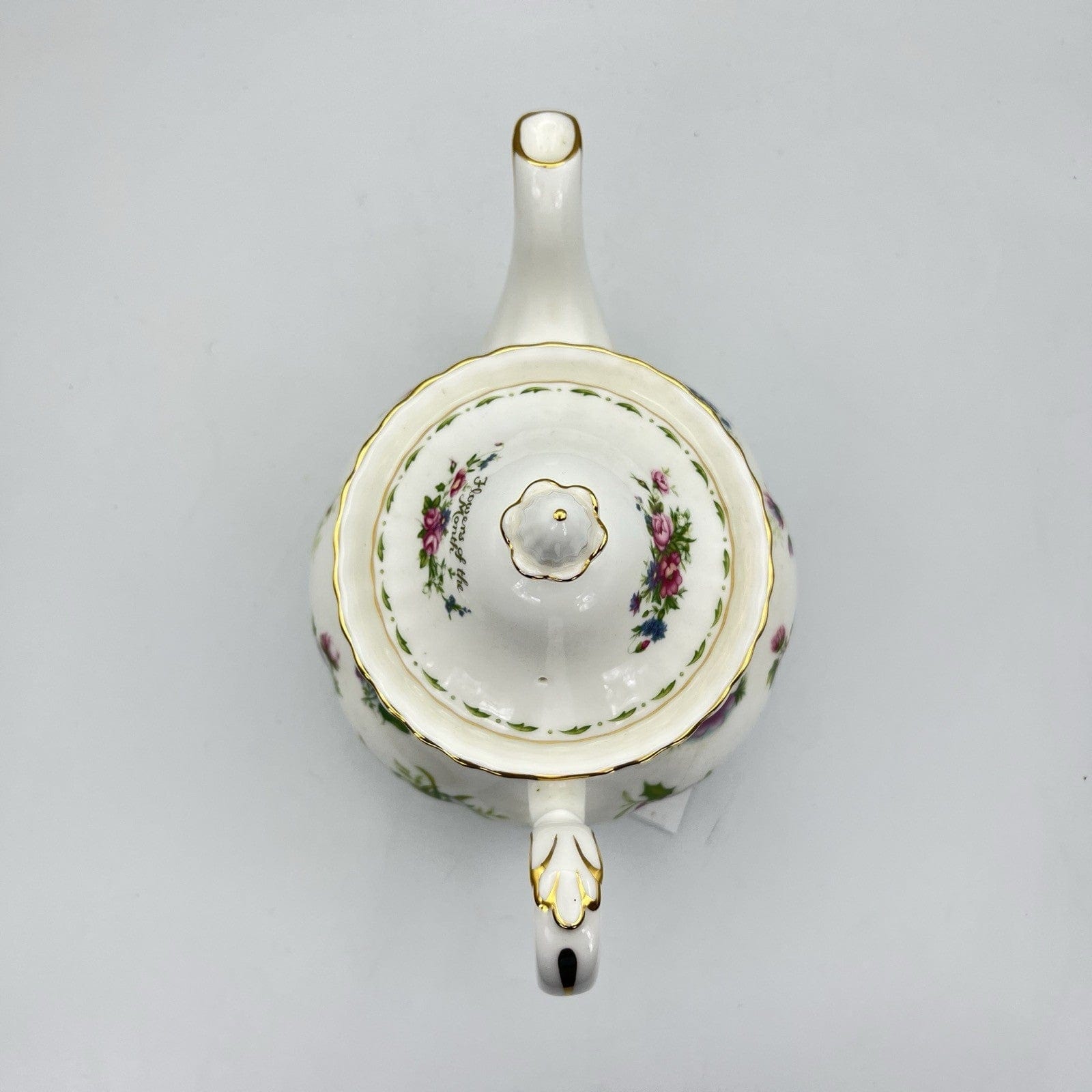 Teiera Grande in porcellana Royal Albert con mesi Flower of the Month The Categoria  Servizio tazze - Tazze