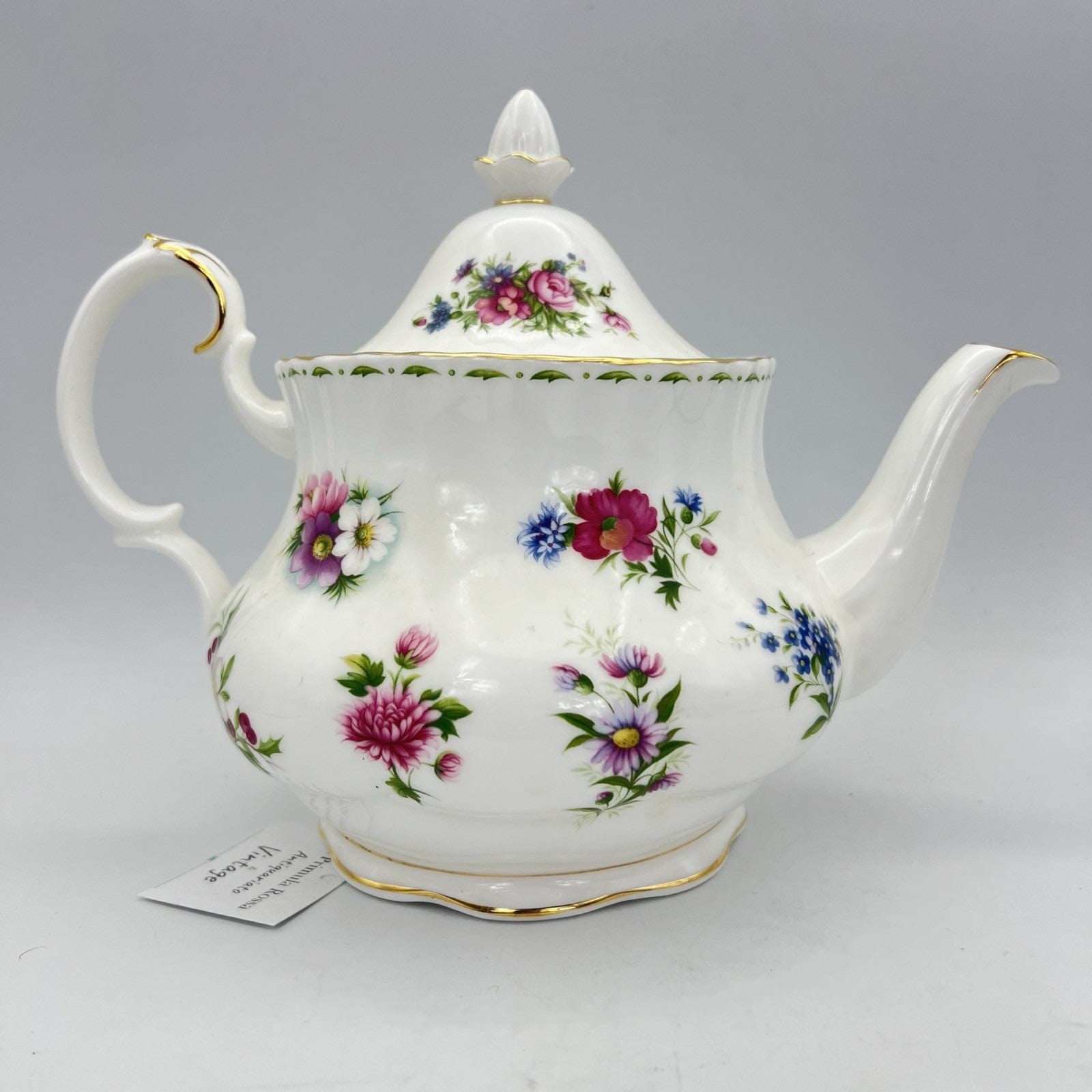 Teiera Grande in porcellana Royal Albert con mesi Flower of the Month The Categoria  Servizio tazze - Tazze