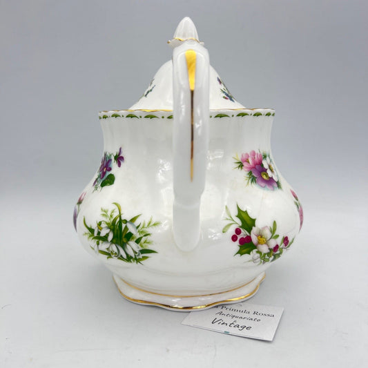 Teiera Grande in porcellana Royal Albert con mesi Flower of the Month The 1984 Categoria  Servizio tazze - Tazze