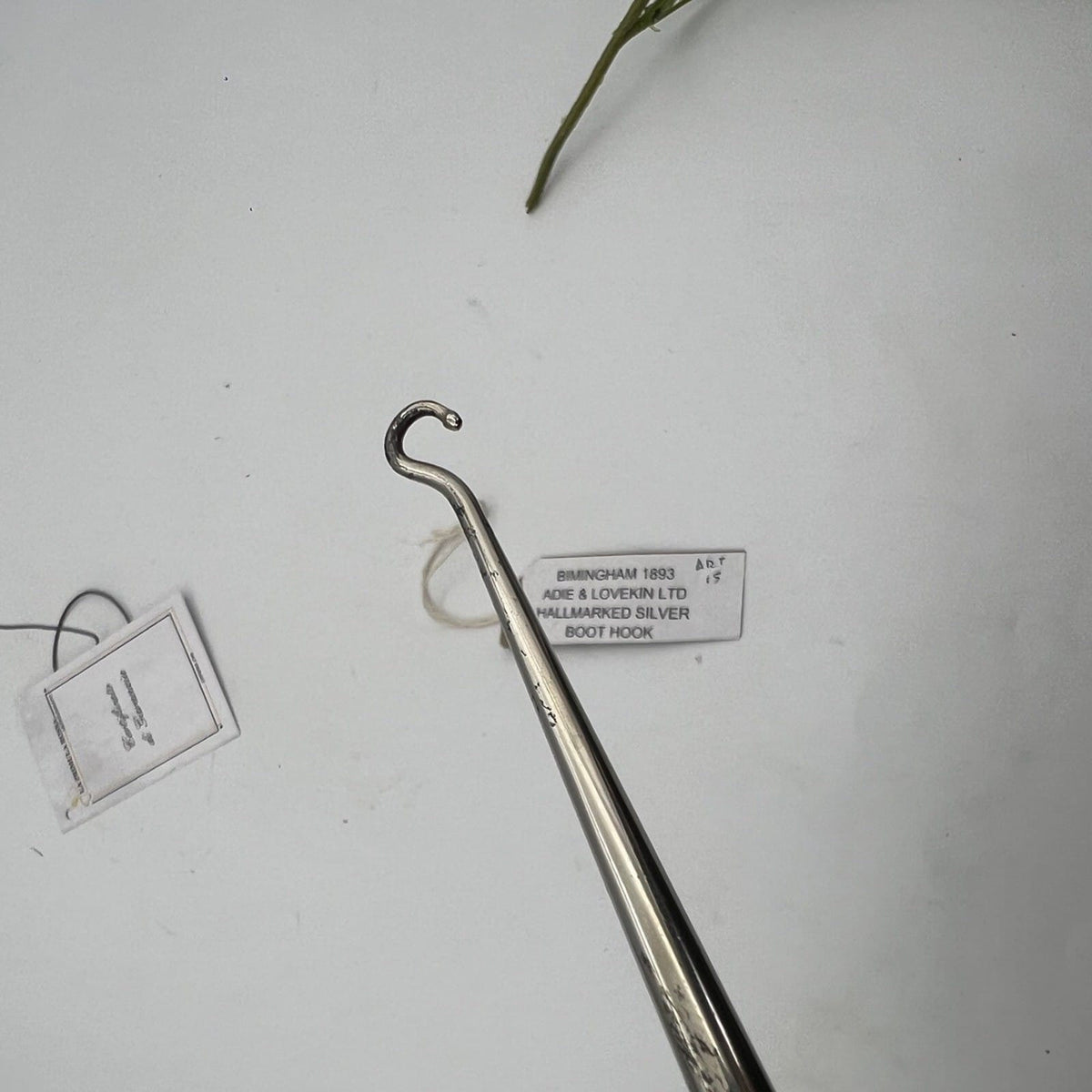 Tiralacci Antico in argento 925 inglese da toilette sterling d'epoca anno 1893 Categoria  Sheffield & Argento