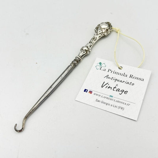 Tiralacci Antico in argento 925 inglese da toilette sterling d'epoca anno 1908 Categoria  Sheffield & Argento