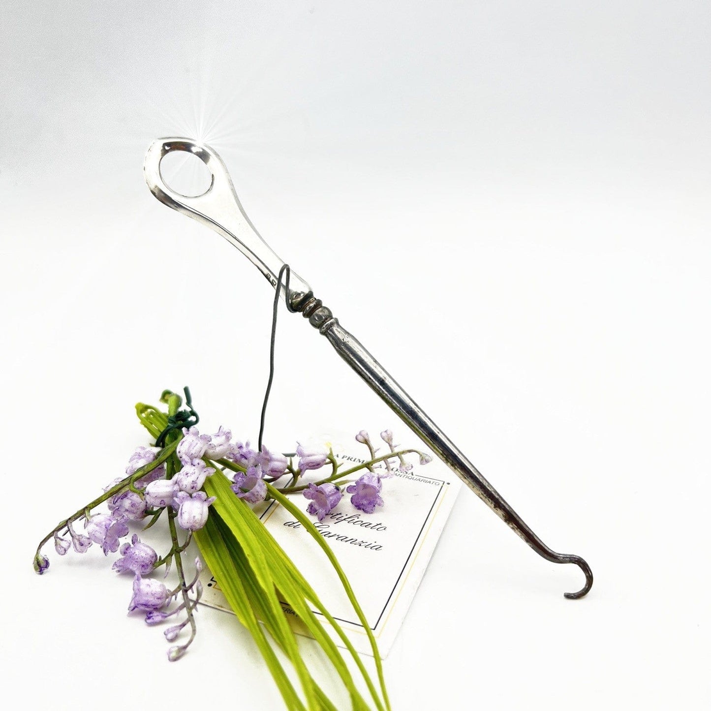 Tiralacci Antico in argento 925 inglese da toilette sterling d'epoca anno 1910 Categoria  Sheffield & Argento