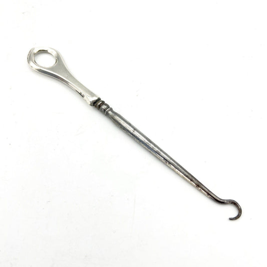 Tiralacci Antico in argento 925 inglese da toilette sterling d'epoca anno 1910 Categoria  Sheffield & Argento