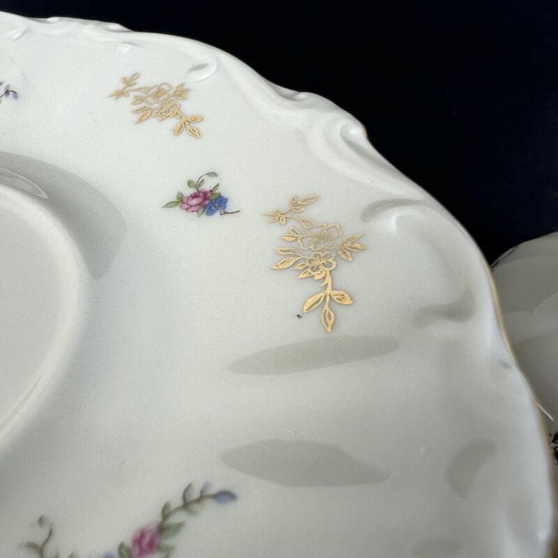 Trio da tè the antico vintage in porcellana vintage Bavaria tazza con Piattino Categoria  Ceramiche e Porcellane