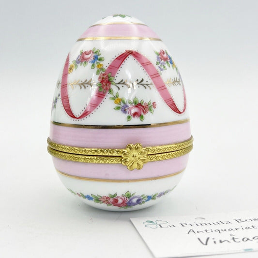 Uovo da Collezione vintage in porcellana decoro con Fiori piccolo ceramica Categoria  Altro