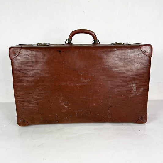 Valigia Vintage anni 40 50 In cartone marrone Borsa Antica bagaglio da viaggio Categoria  Vintage