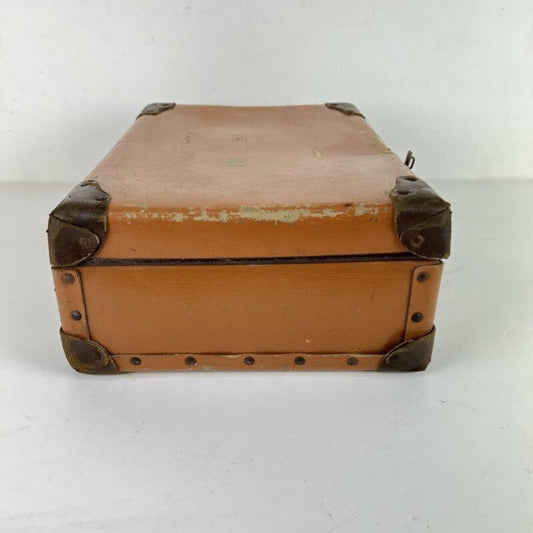 Valigia vintage anni 40 in cartone marrone Borsa Antica bagaglio da viaggio Categoria  Vintage