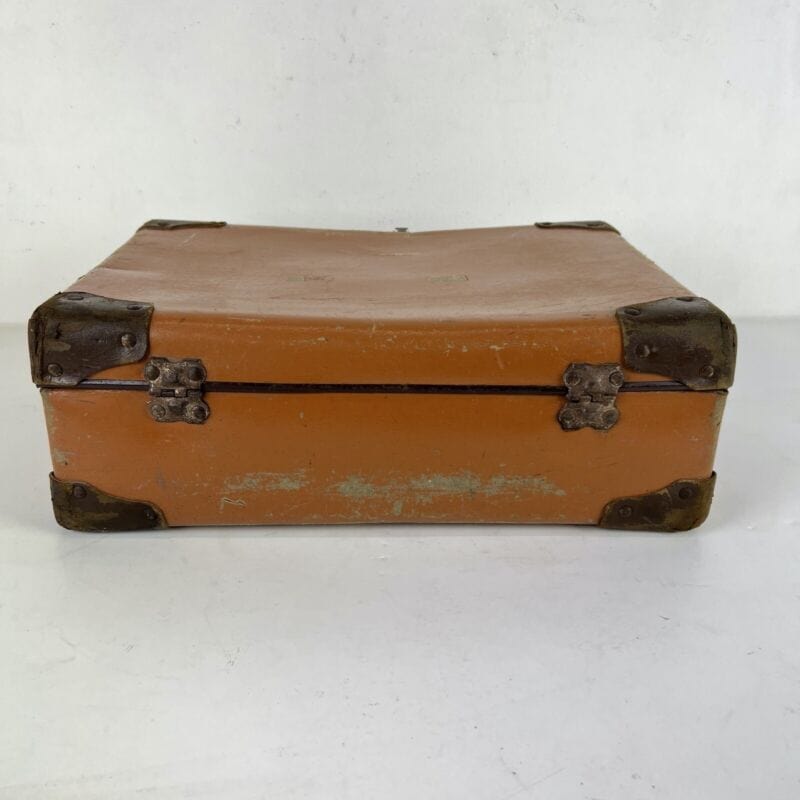 Valigia vintage anni 40 in cartone marrone Borsa Antica bagaglio da viaggio Categoria  Vintage