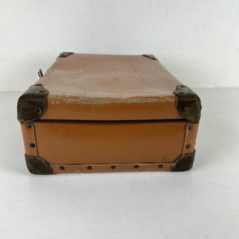 Valigia vintage anni 40 in cartone marrone Borsa Antica bagaglio da viaggio Categoria  Vintage