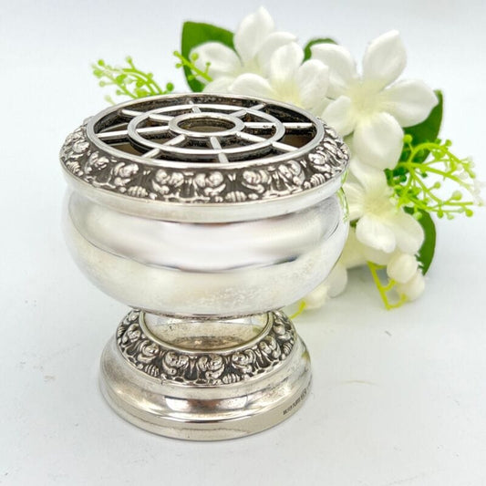 Vasetto portafiori antico in argento sheffield silver plated ciotola fiori Categoria  Sheffield & Argento