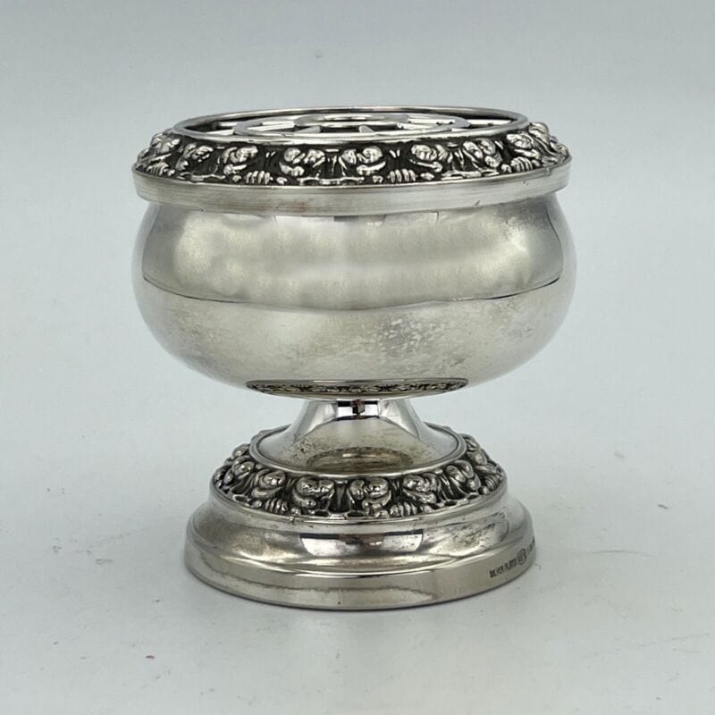 Vasetto portafiori antico in argento sheffield silver plated ciotola fiori Categoria  Sheffield & Argento