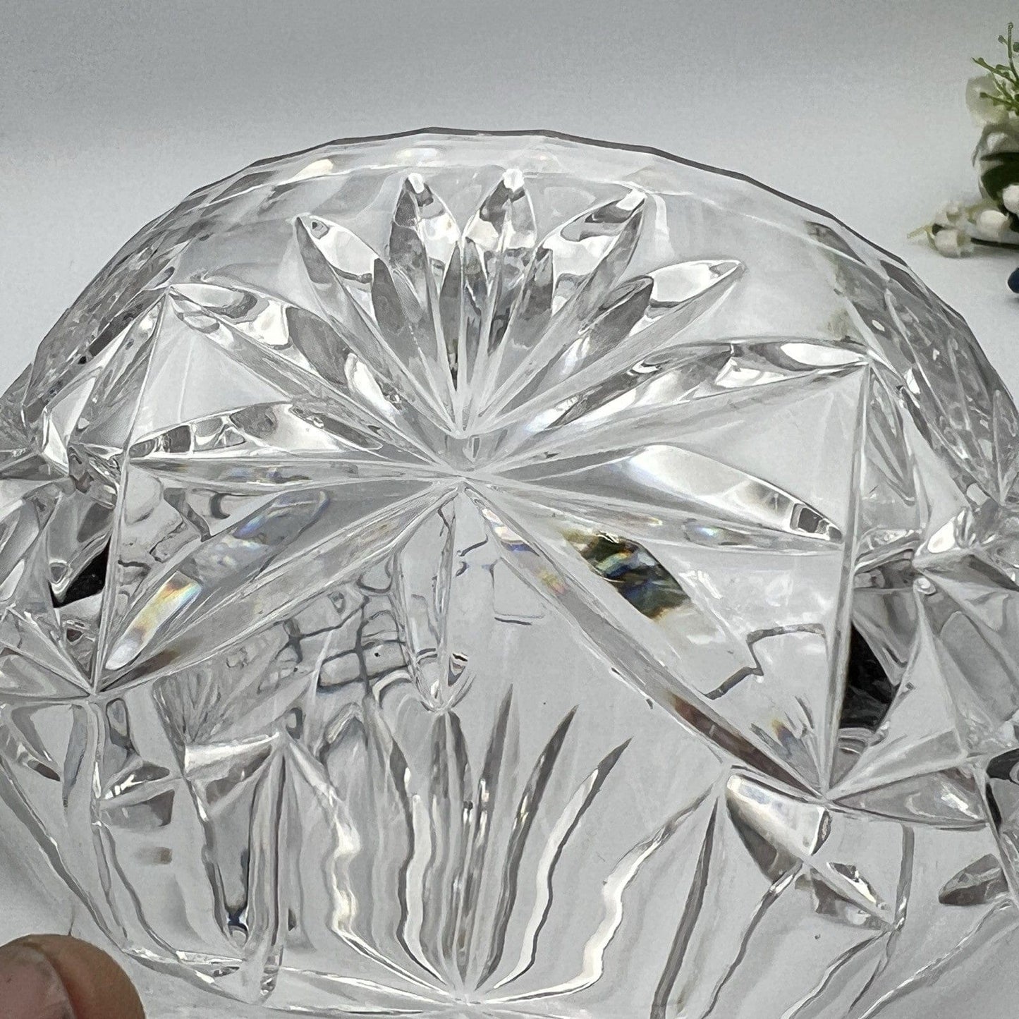 Vasetto portafiori antico in cristallo vetro silver plated ciotola porta fiori Categoria  Vetri e Cristalli