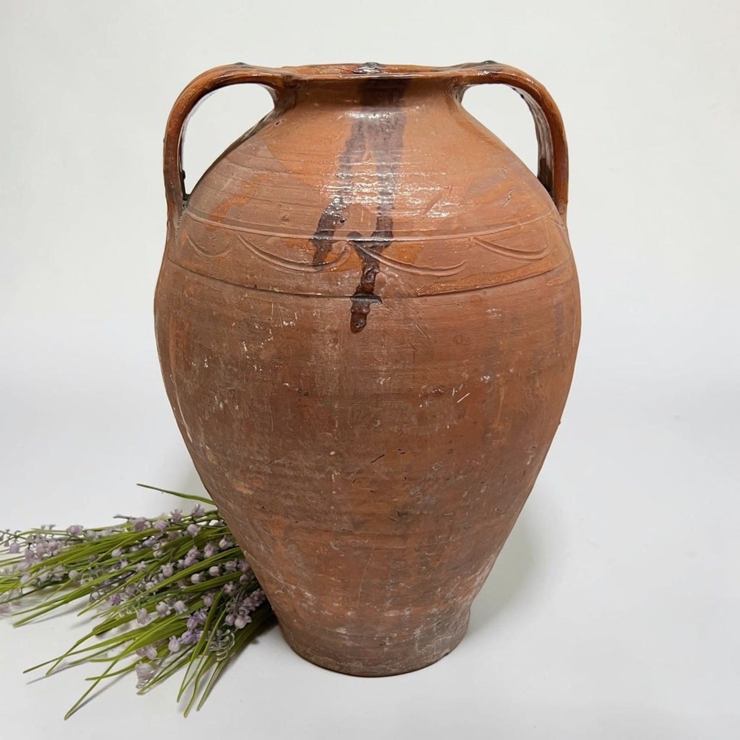 Vaso Antico in terracotta giara con manici Anfora per olio Verde Orcio 900 Categoria  altro