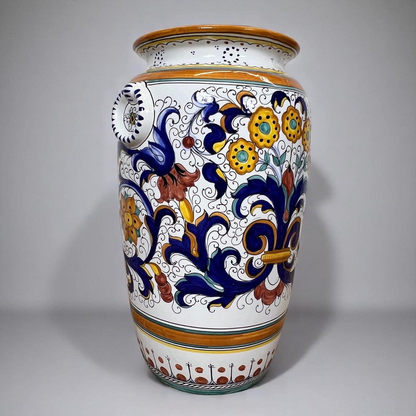 Vaso in ceramica Deruta porta ombrelli bastoni vintage Portaombrelli Maiolica Categoria  Vasi e Portafiori