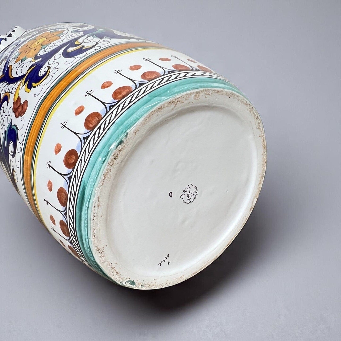 Vaso in ceramica Deruta porta ombrelli bastoni vintage Portaombrelli Maiolica Categoria  Vasi e Portafiori