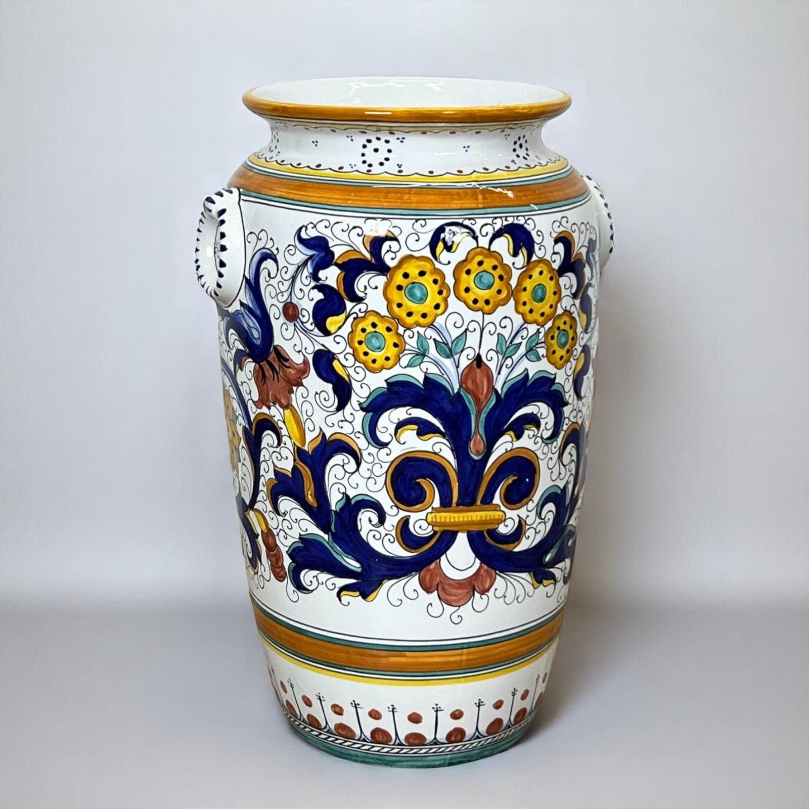 Vaso in ceramica Deruta porta ombrelli bastoni vintage Portaombrelli Maiolica Categoria  Vasi e Portafiori