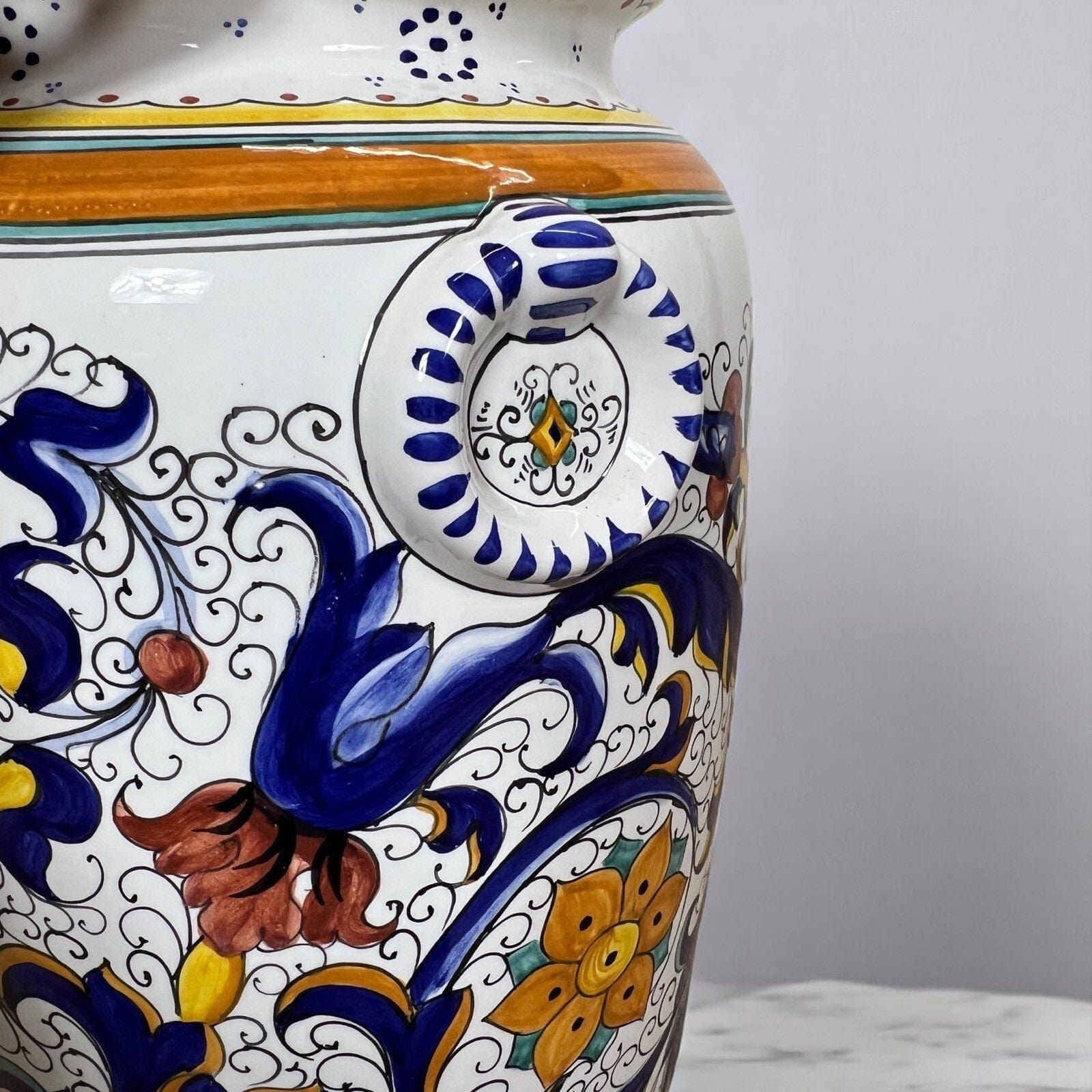 Vaso in ceramica Deruta porta ombrelli bastoni vintage Portaombrelli Maiolica Categoria  Vasi e Portafiori