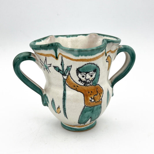 Vaso in ceramica di vietri porta fiori caraffa brocca vintage Vasetto CASSETTA Categoria  Vasi e Portafiori