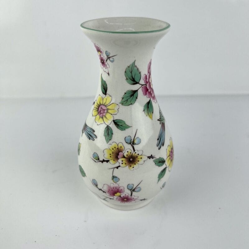 Vaso in ceramica portafiori vintage Inglese piccolo vasetto stretto con Peonie Categoria  Vetri e Cristalli