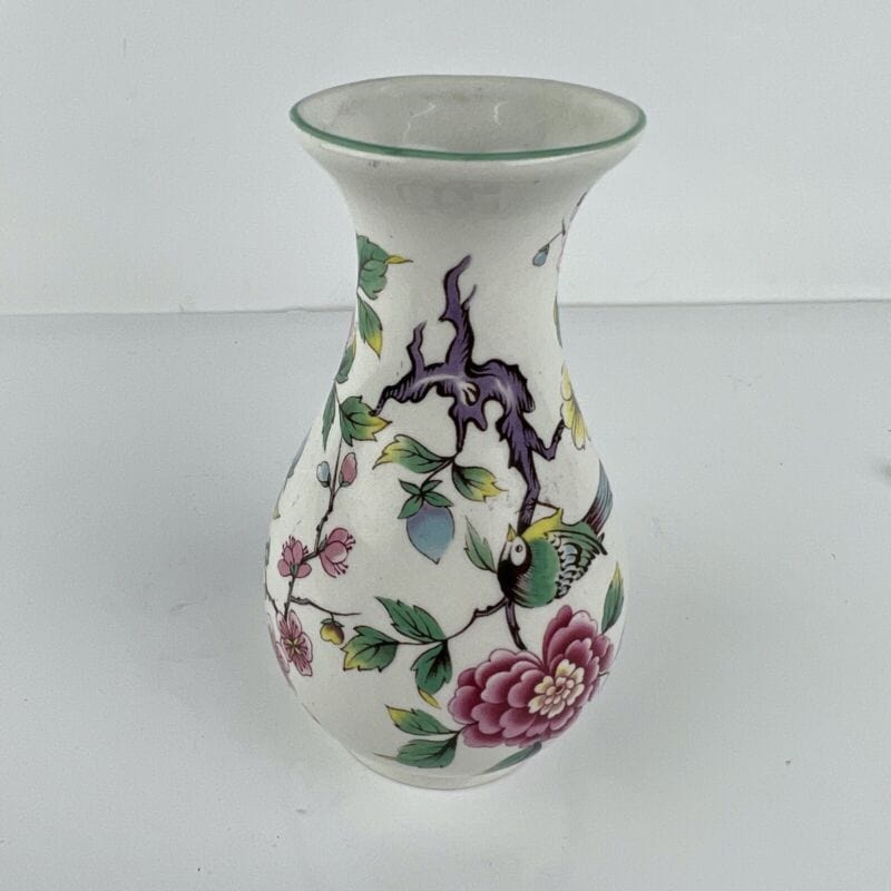 Vaso in ceramica portafiori vintage Inglese piccolo vasetto stretto con Peonie Categoria  Vetri e Cristalli
