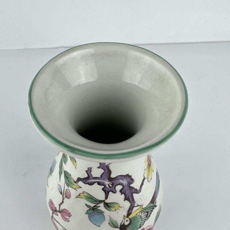 Vaso in ceramica portafiori vintage Inglese piccolo vasetto stretto con Peonie Categoria  Vetri e Cristalli