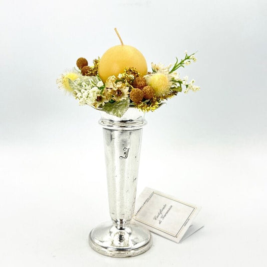 Vaso Porta fiori in silver plated liberty vasetto antico sheffield soprammobile Categoria  Sheffield & Argento