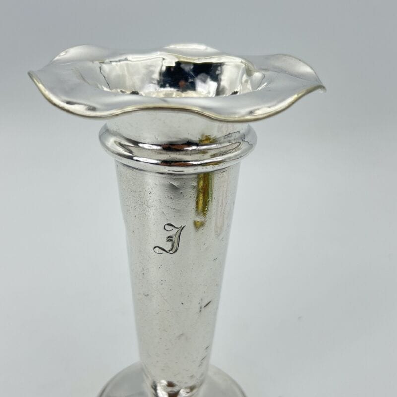Vaso Porta fiori in silver plated liberty vasetto antico sheffield soprammobile Categoria  Sheffield & Argento