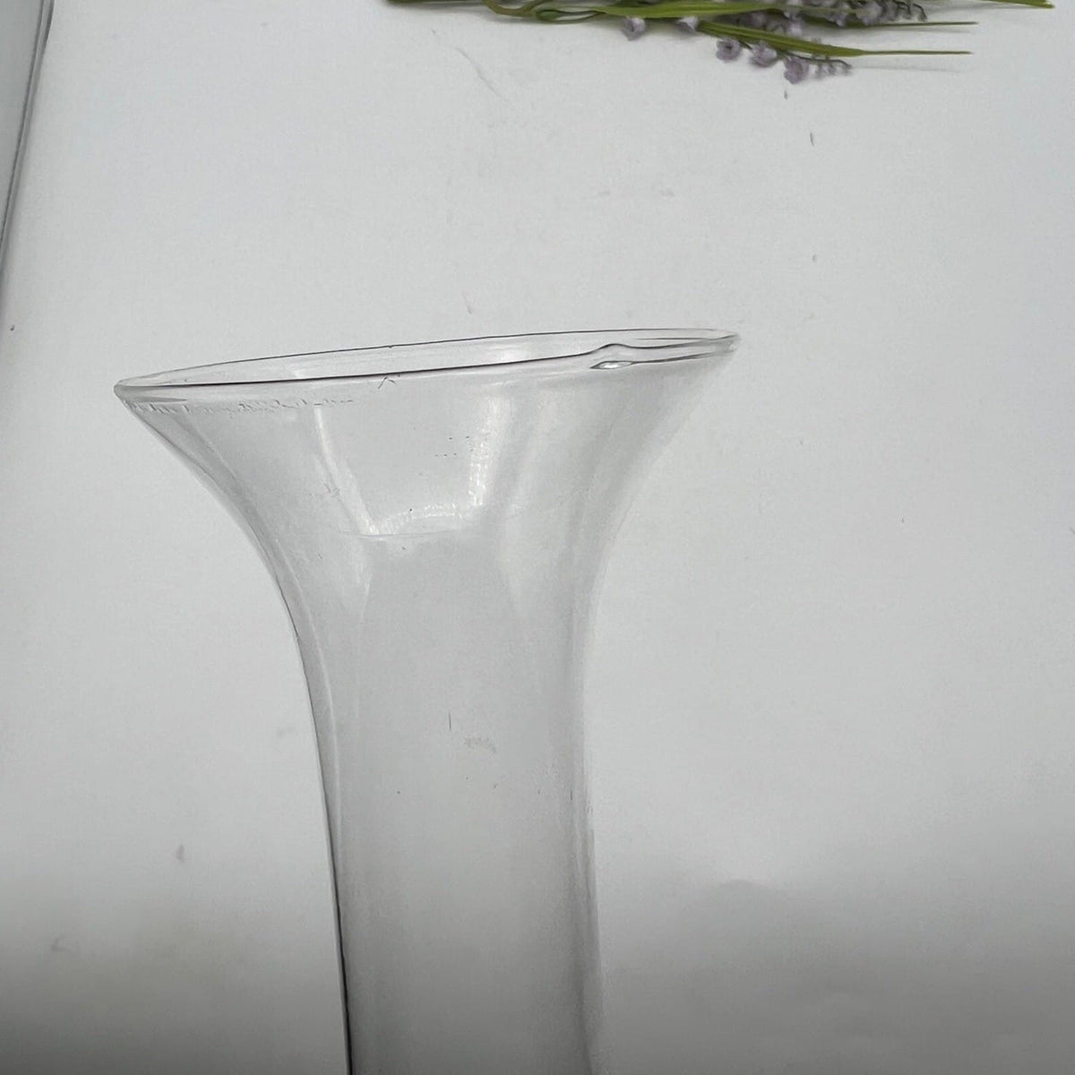 Vaso porta fiori in vetro serigrafato trasparente vasetto stretto monofiore Categoria  Vetri e Cristalli