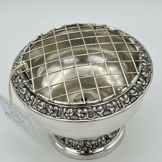 Vaso portafiori antico in argento sheffield silver plated ciotola fiori anni 40 Categoria  Sheffield & Argento