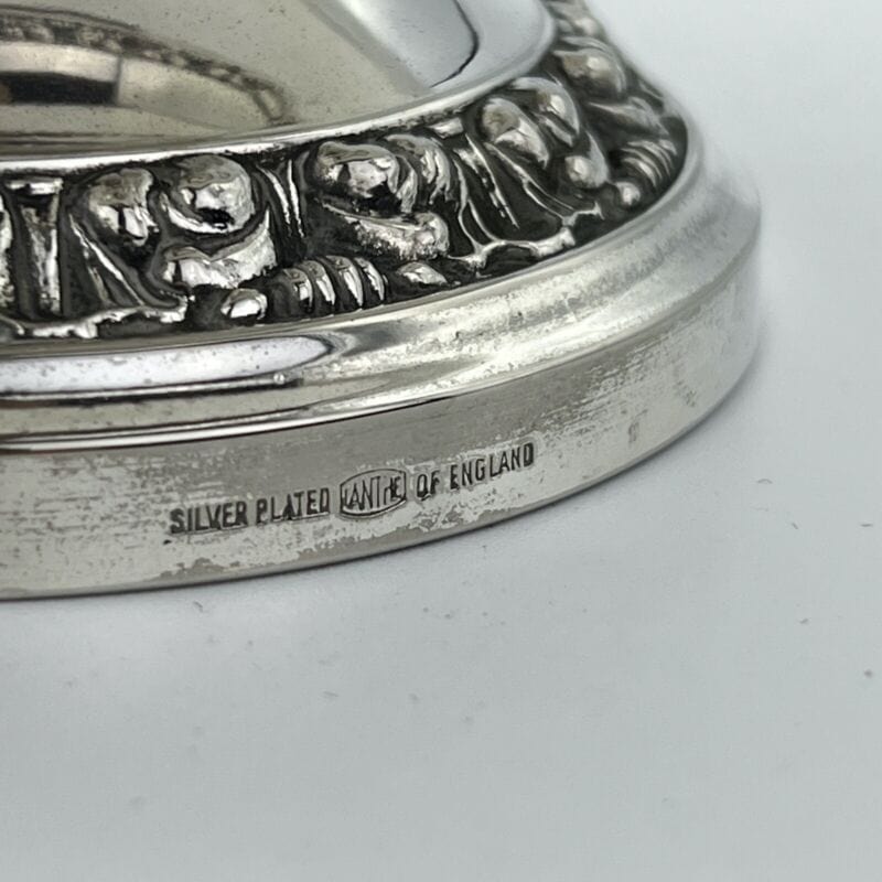 Vaso portafiori antico in argento sheffield silver plated ciotola fiori anni 40 Categoria  Sheffield & Argento