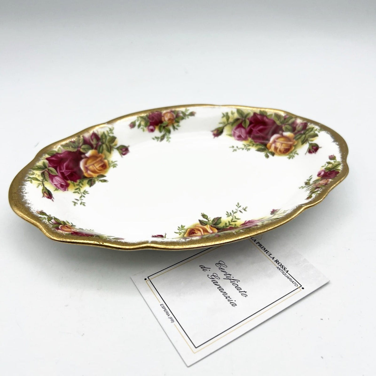 Vassoietto vassoio per biscotti in porcellana Royal Albert Old Country Roses Categoria  Piatti e Piattini