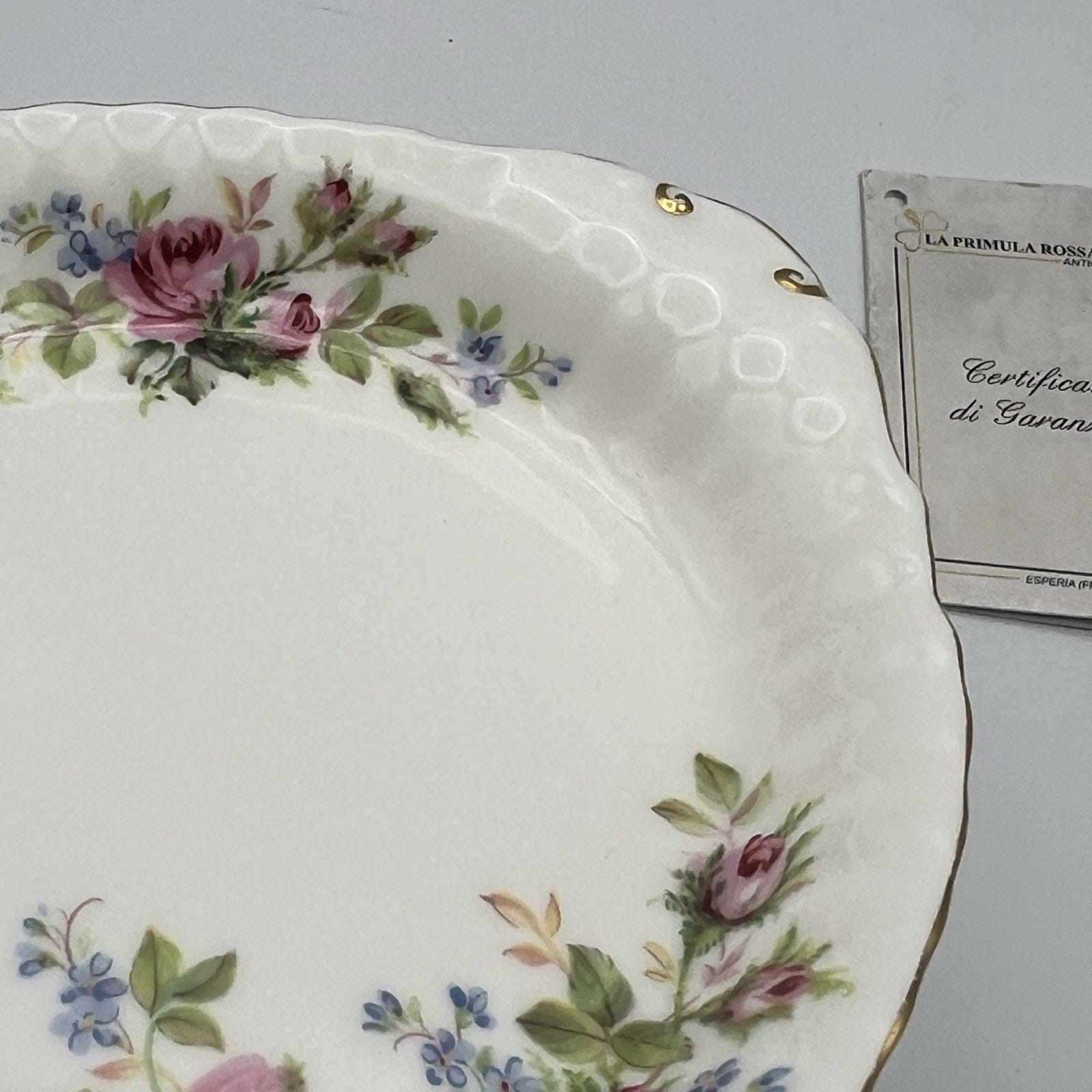 Vassoietto vassoio piatto  in porcellana Royal Albert Moss Rose 1960 Inglese Categoria  Piatti Vassoio